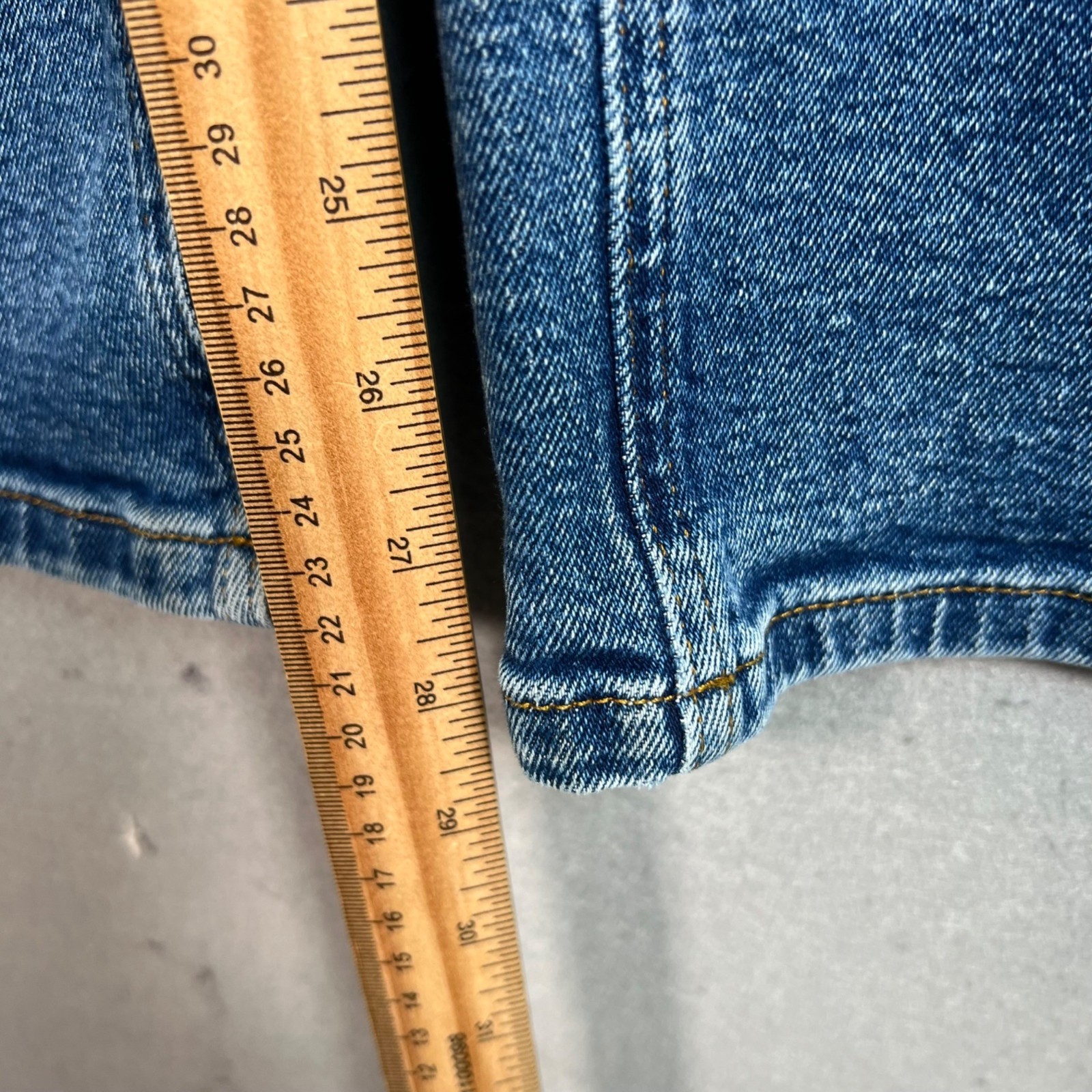 NA-KD Art High-Waisted Straight-Leg Denim Jeans Womens Size 34 Blue