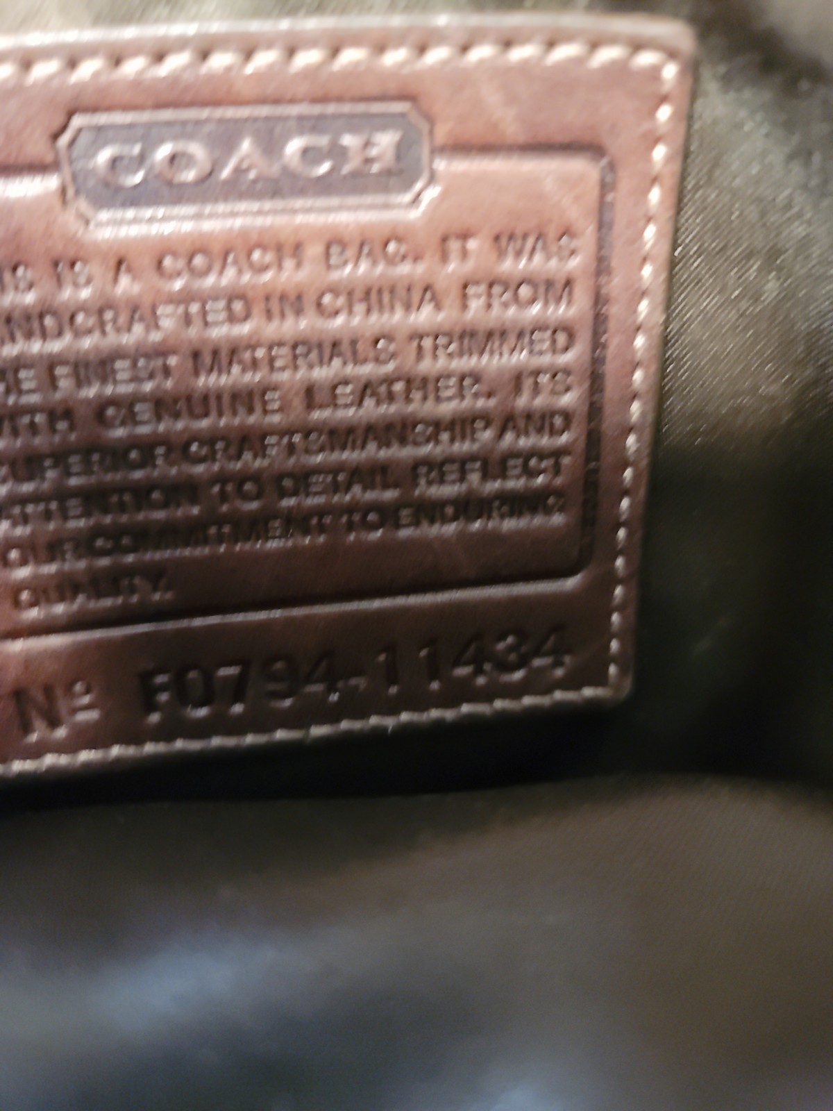 Coach BLEEKER Signature Brown Canvas & Leather Flap Shoulder Bag 11434