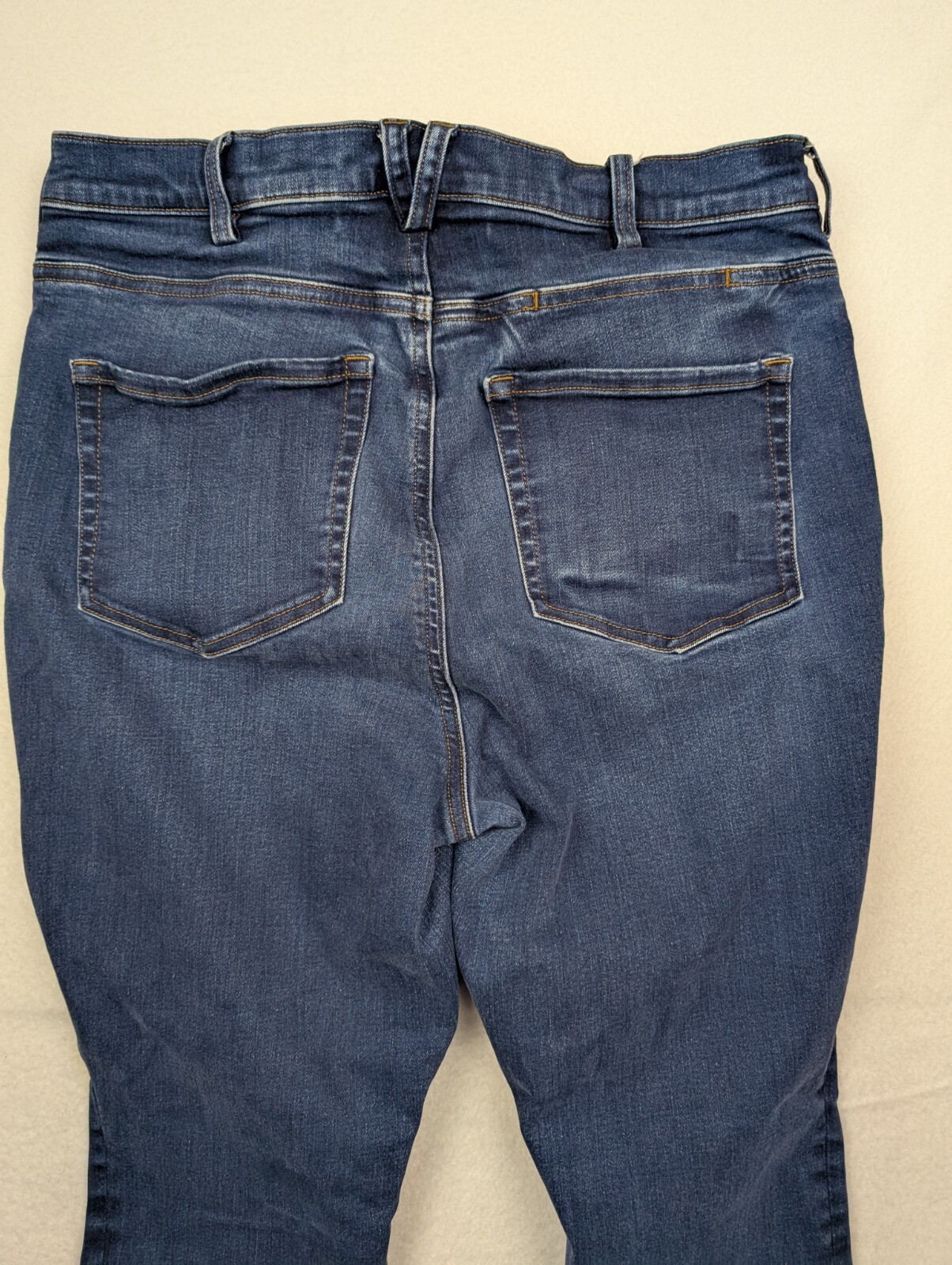Duluth Trading Jeans Women’s 12 reg High Rise Stretch Denim skinny 30×28 dark