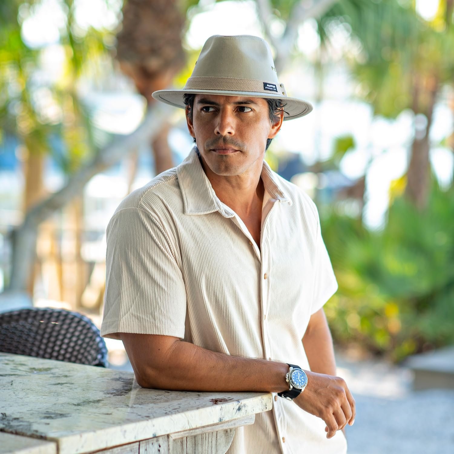 Panama Jack Men’s Original Canvas Safari Sun Hat, 2 1/2″ Brim, UPF (SPF) 50+