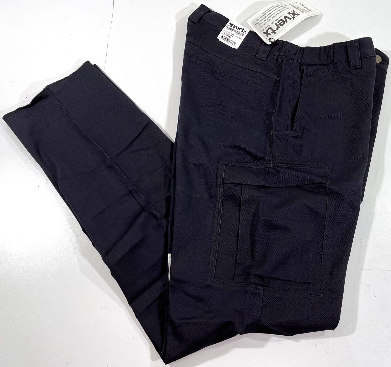 NWT 38×38 MENS VERTX TACTICAL CARGO PANTS LAPD NAVY 38×38 UNHEMMED