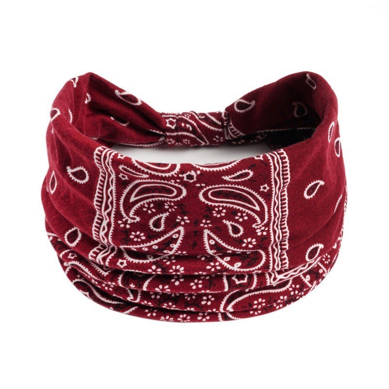 Bandanna Wide Sports Yoga Headband Stretch Hairband Elastic Hair Band Turban USA