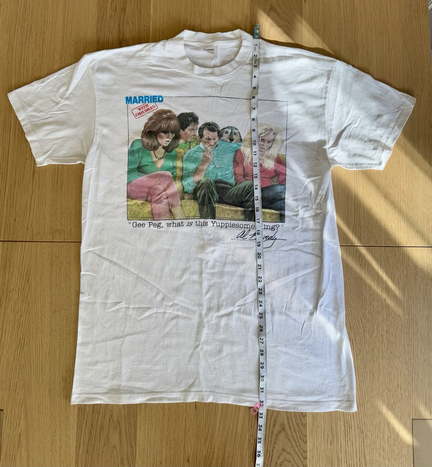 Vintage 80s Married With Children TV Promo Shirt Comedy Bundy Stedman XL White