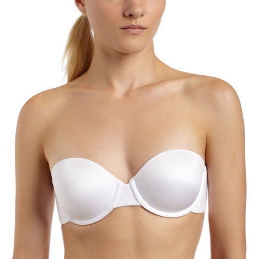 Maidenform 9455 strapless bra white 36A multi way