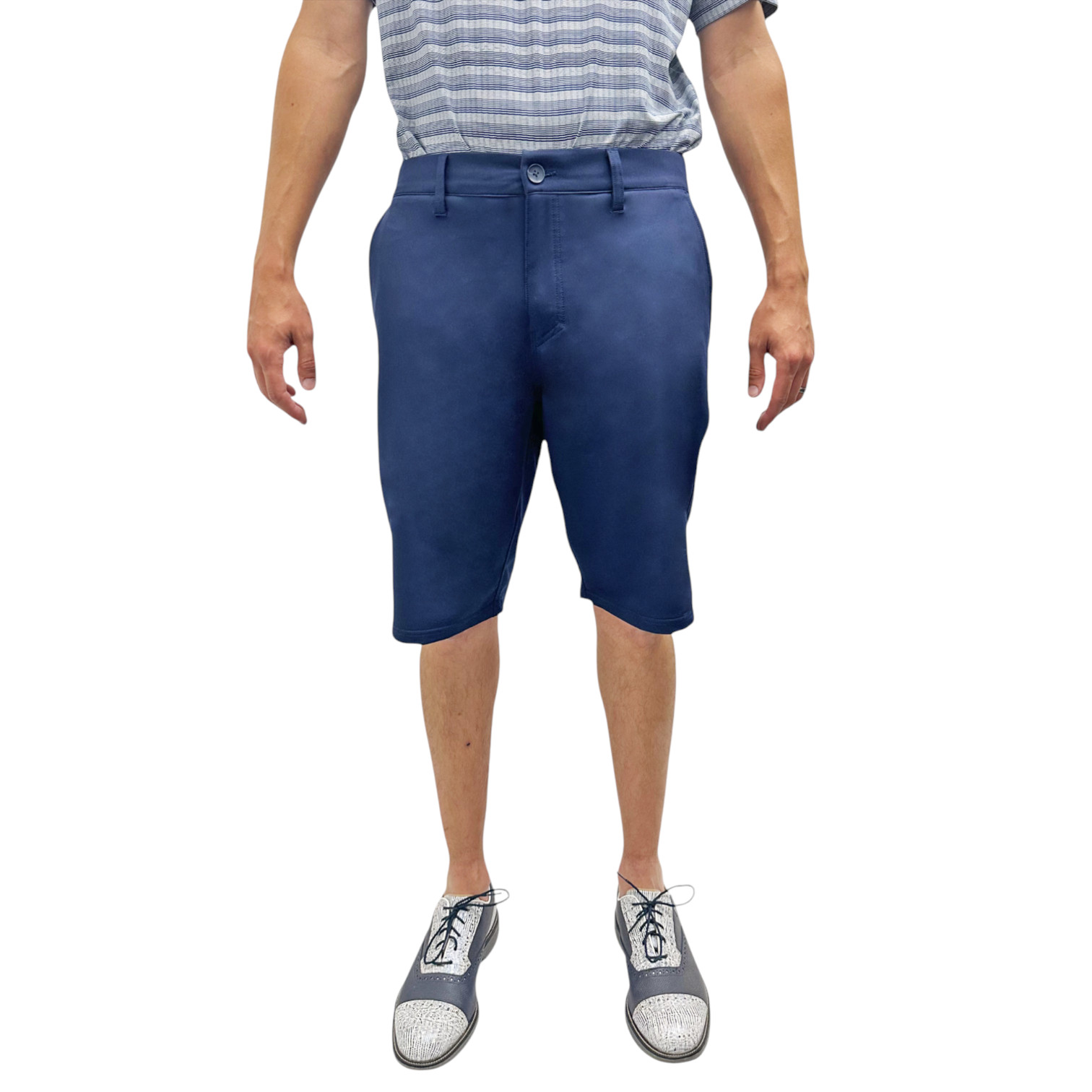 Mens Golf Shorts 11.5″ Inseam Long Tall Athletic Quick Dry Stretch Elastic Waist