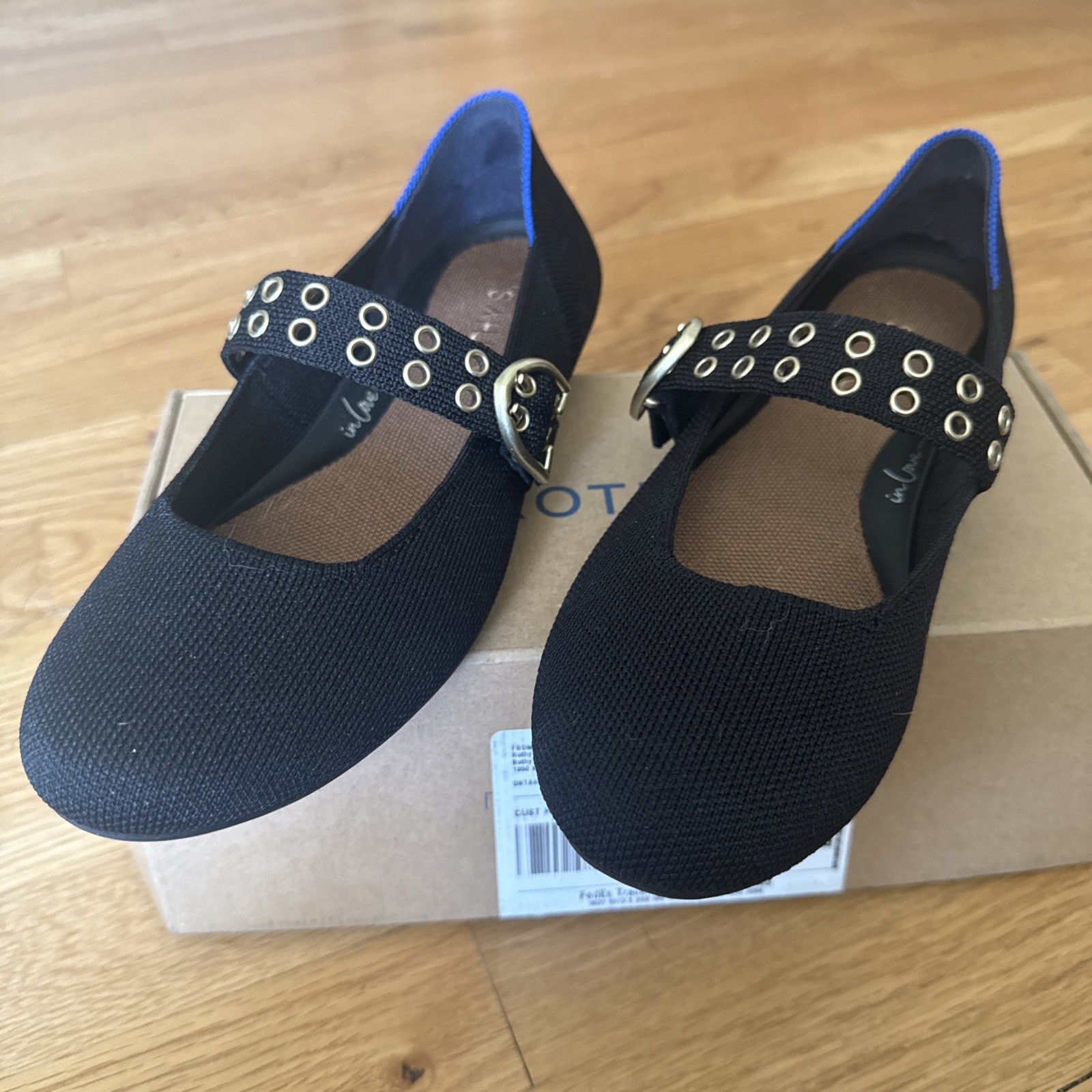 Rothy’s The Ballet Mary Jane Black Slip On Size 6.5