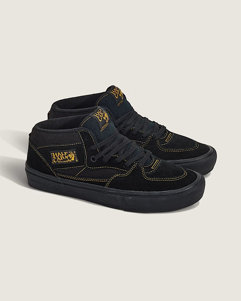 Vans Skate Half Cab Black Mustard VN0A5FCDBLN Men’s Size 12 US Shoes NEW SKATE
