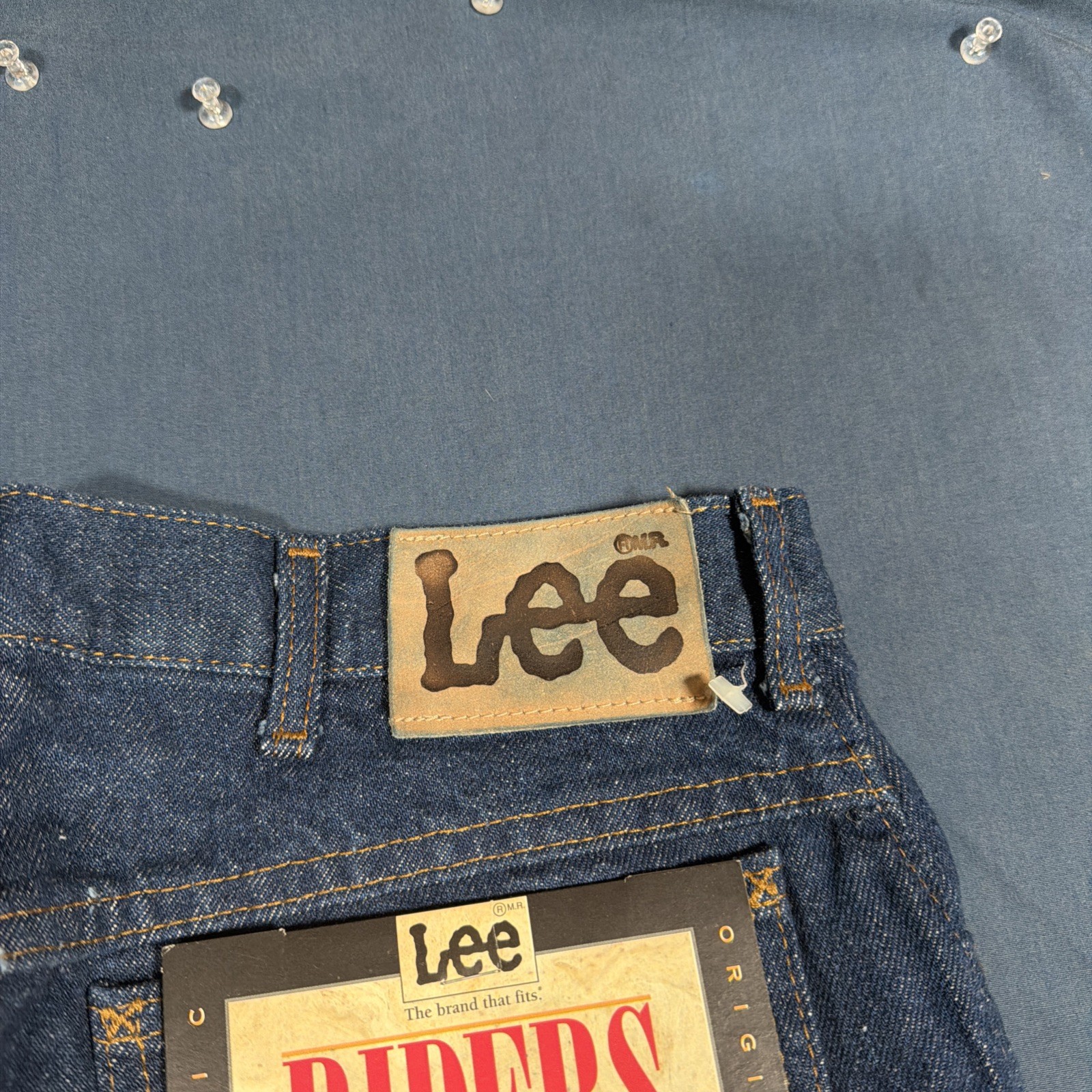 Vintage Lee Riders Jeans Union Made In USA 32×30 Blue Denim NWT Deadstock Cowboy