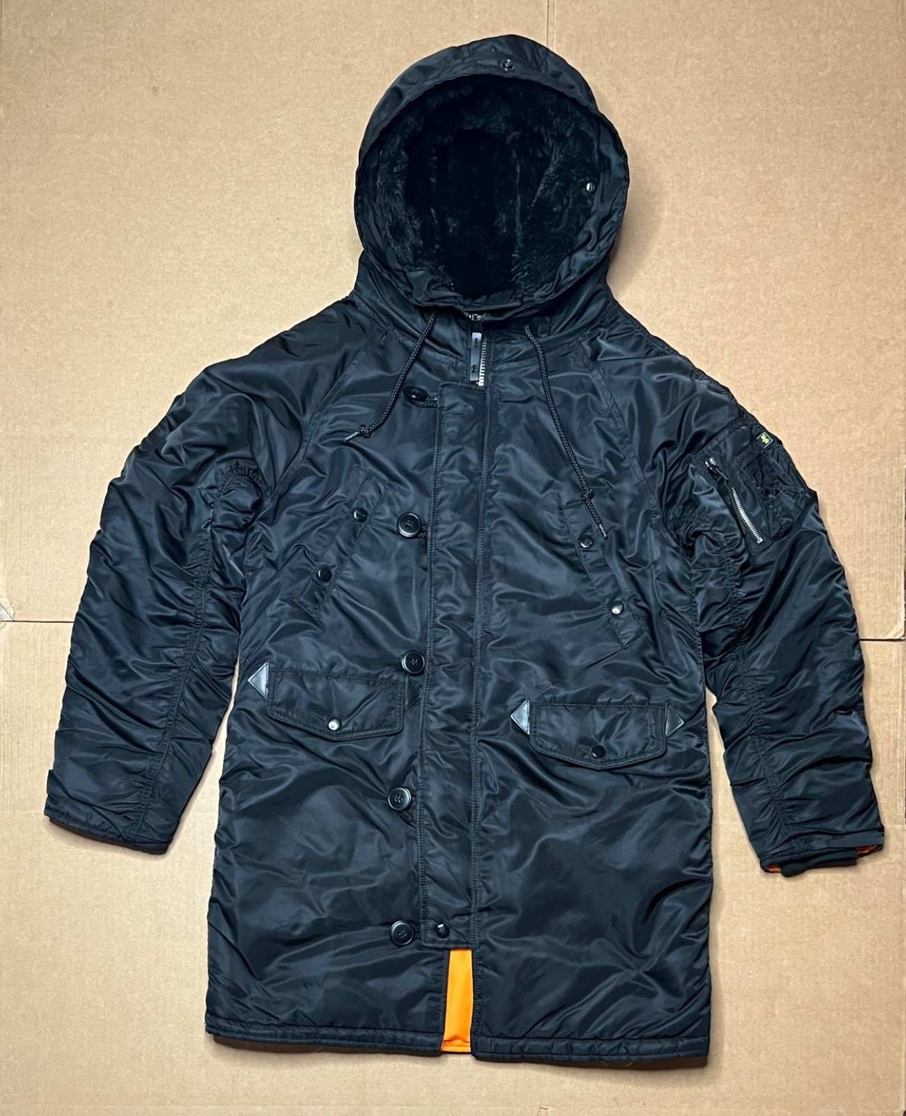 Alpha Industries Men’s M N-3B Parka Extreme Cold Weather Parka Jacket Black