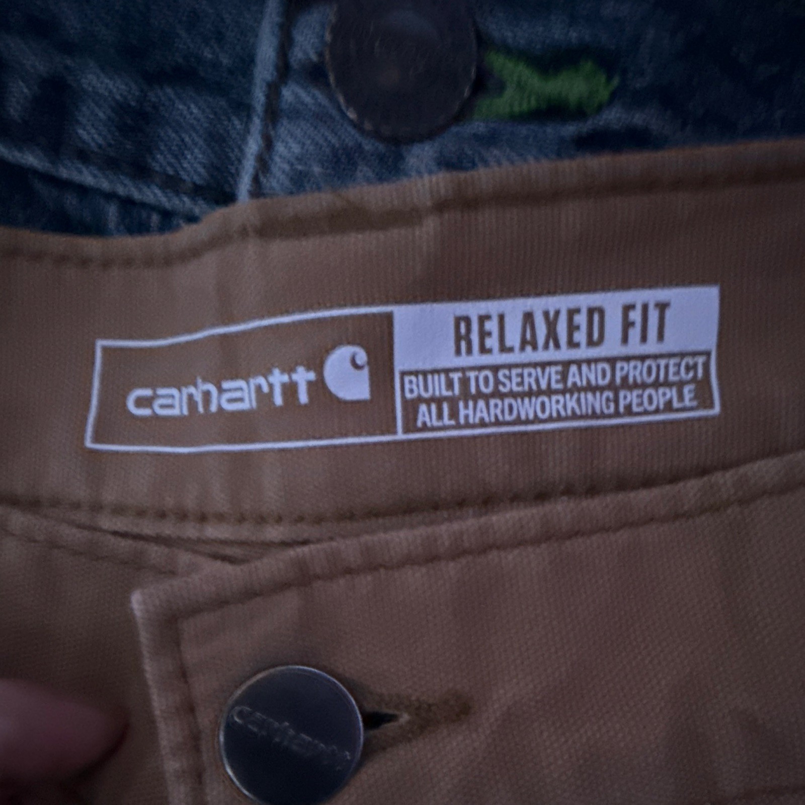 Carhartt Rugged Flex Stretch Canvas Double Front Work Pants Brown 32