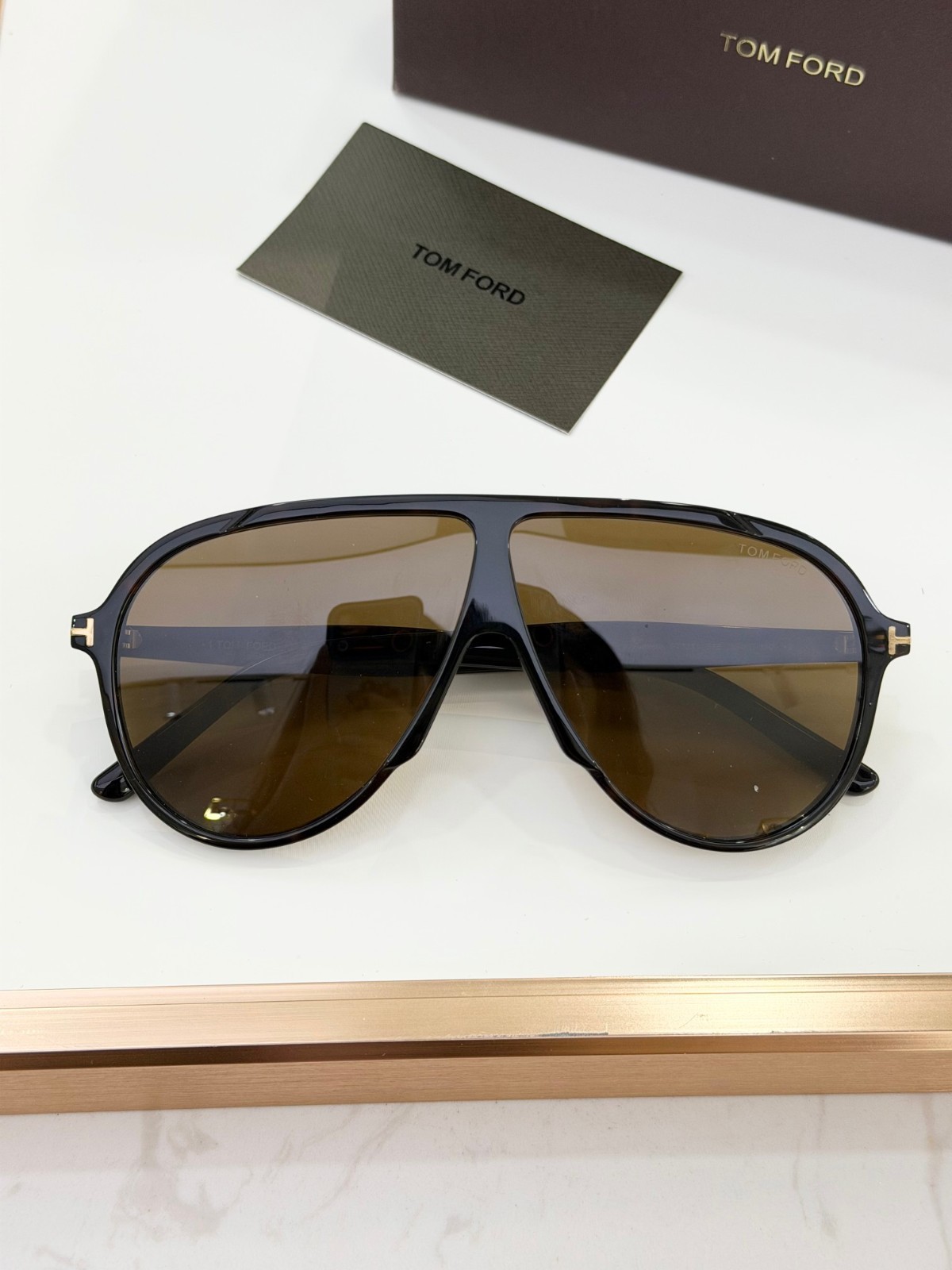 TOM FORD FT1211 Sunglasses Black Brown 65□05-140 With Case