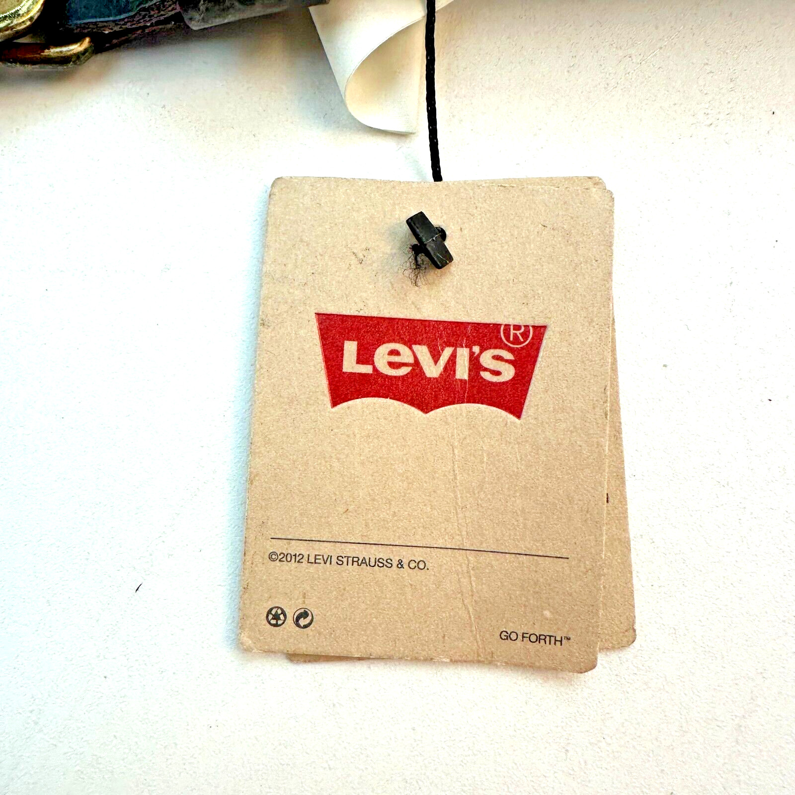 Levi’s Made in Italy Belt Men’s Sizes W32- 36 100% Leather Dark Brown New