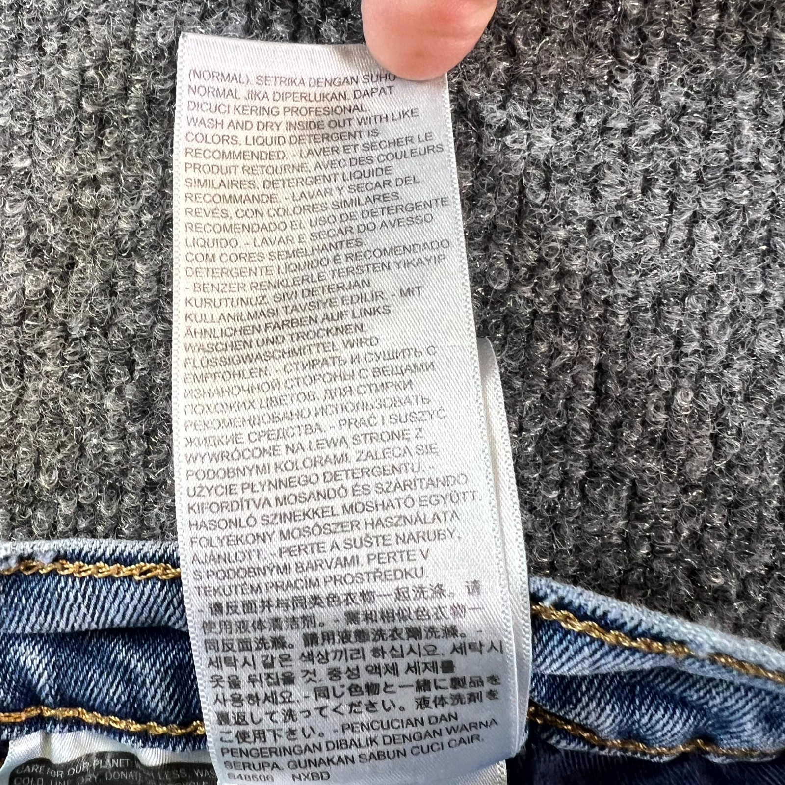 Levi’s 410 Jeans Men’s 36×34 Blue Denim Cotton 5-Pockets Straight Leg Streetwear