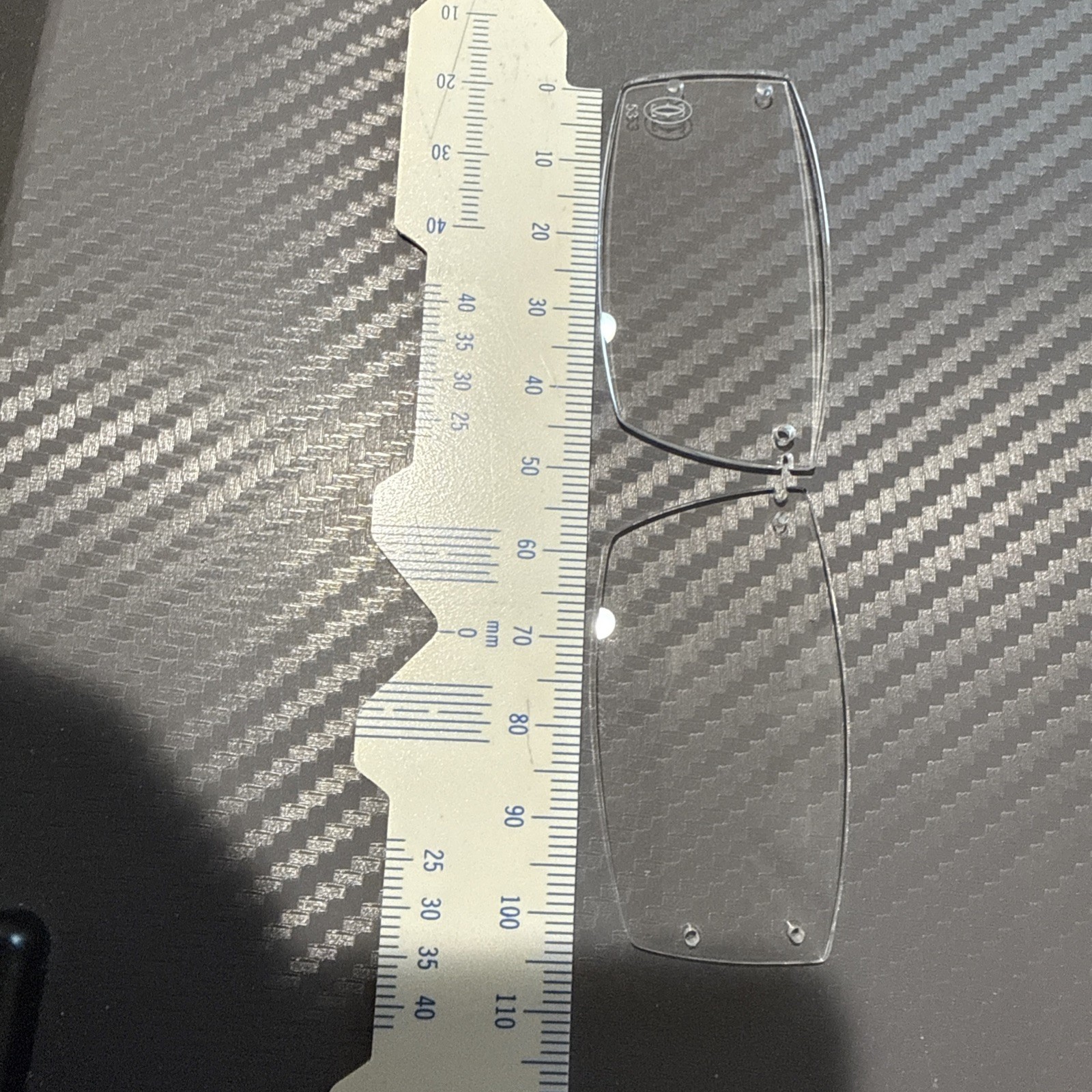 Clear OEM Cartier demo lens Big C model 92o eyeglasses sunglasses