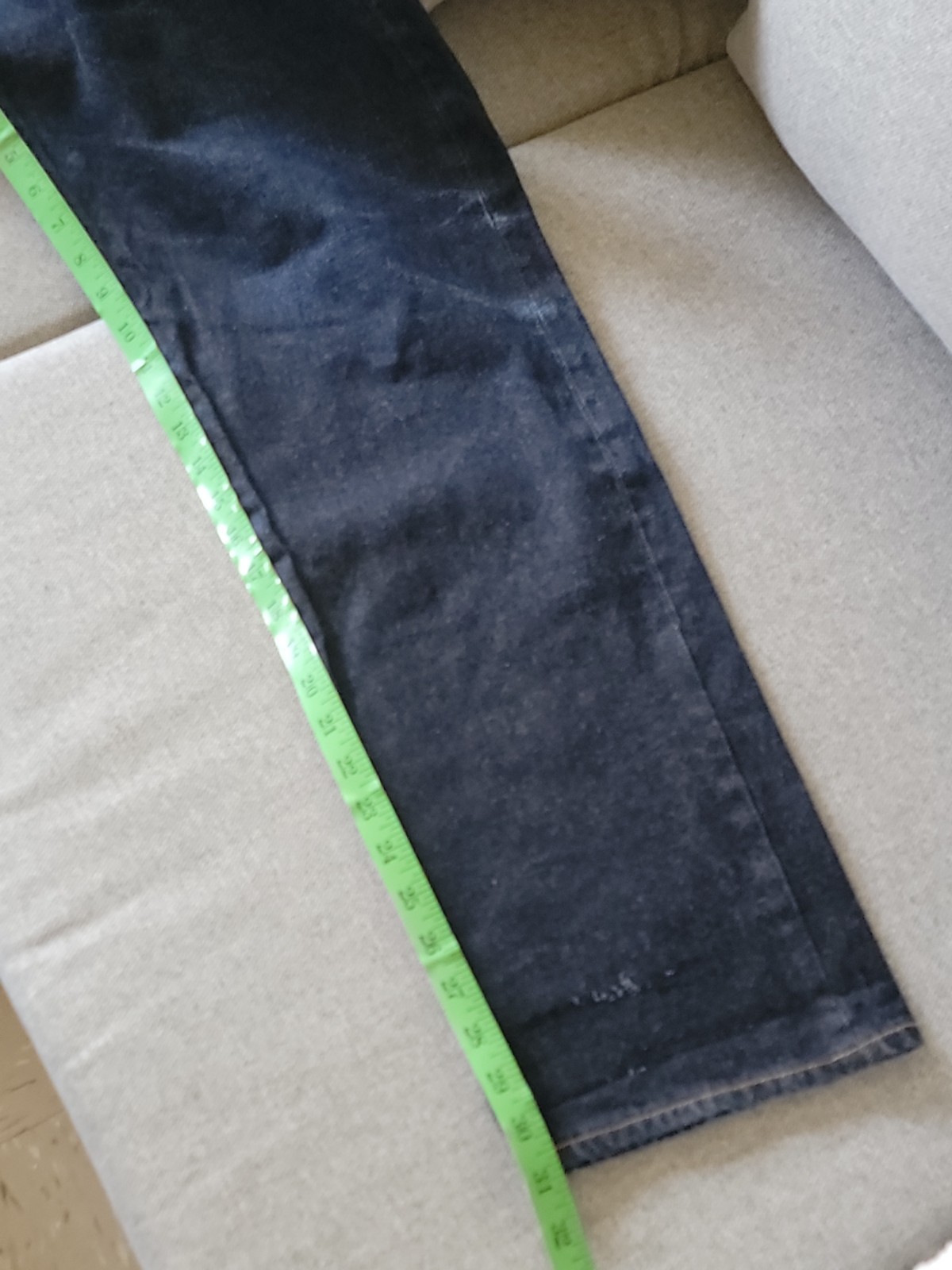 Sz L 36×31 FTC For The City Japan Made Raw Denim Jeans Indigo FADED PATINA GREAT