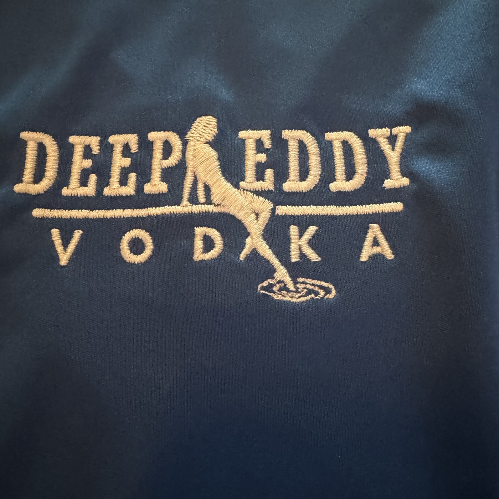 DEEP EDDY VODKA Royal Blue Short Sleeve Collared Performance Polo Shirt XXL Mens