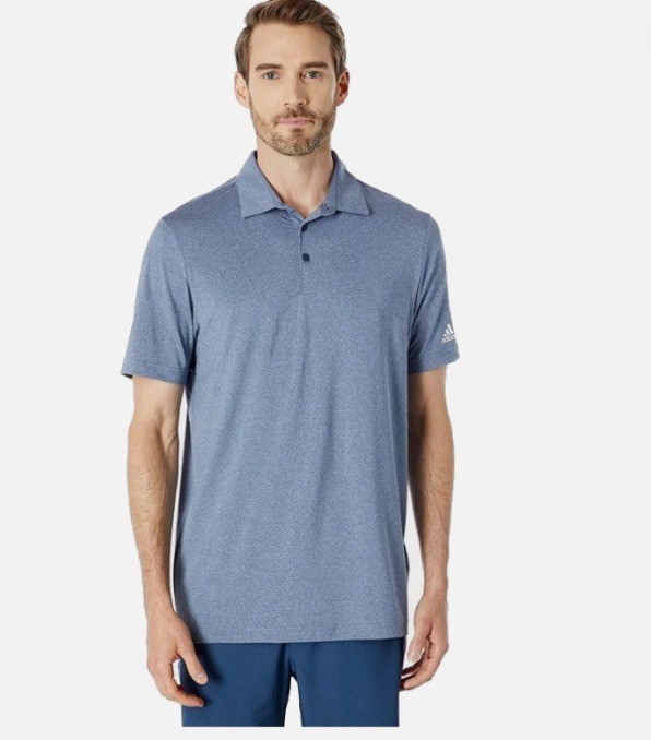 Adidas Men’s Ultimate 365 Aeroready Heather Golf Polo Shirt XL Crew Navy Melange