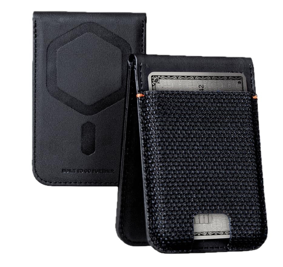 UAG Slim Magnetic Wallet Metropolis Made w/ Kevlar Black 6 Cards Kickstand RFID