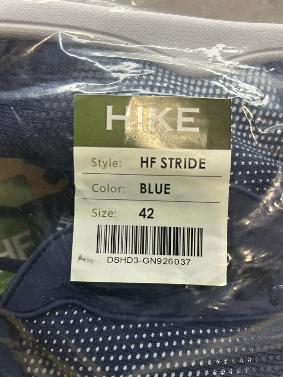 NWT Hike Footwear HF Stride Navy Barefoot Sneaker Unisex EU42 W11-11.5 M9-9.5