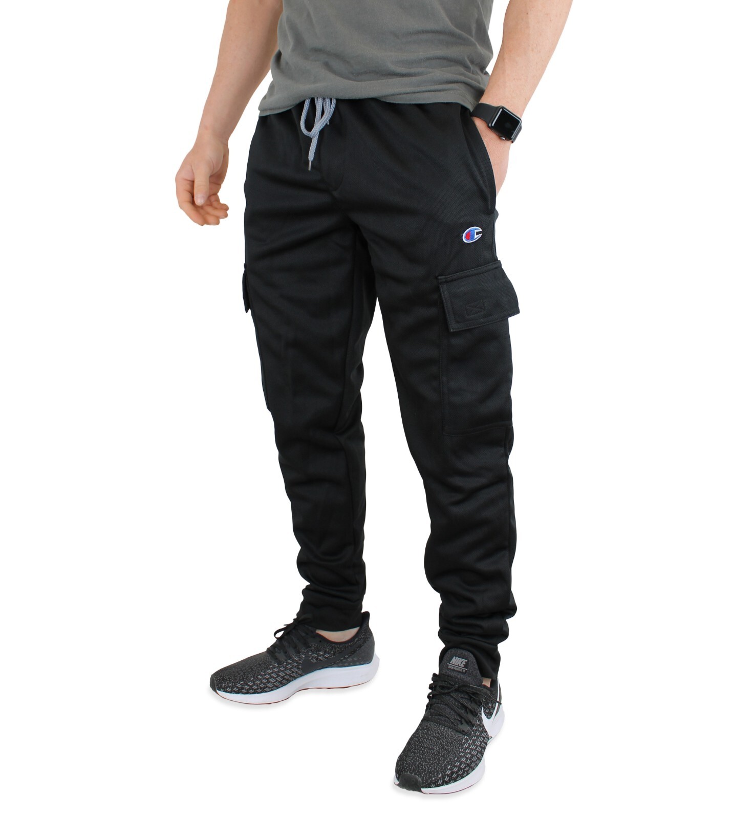 Champion Men’s Cargo Sweatpants Taper Leg Four Pocket Active Jogger Pant
