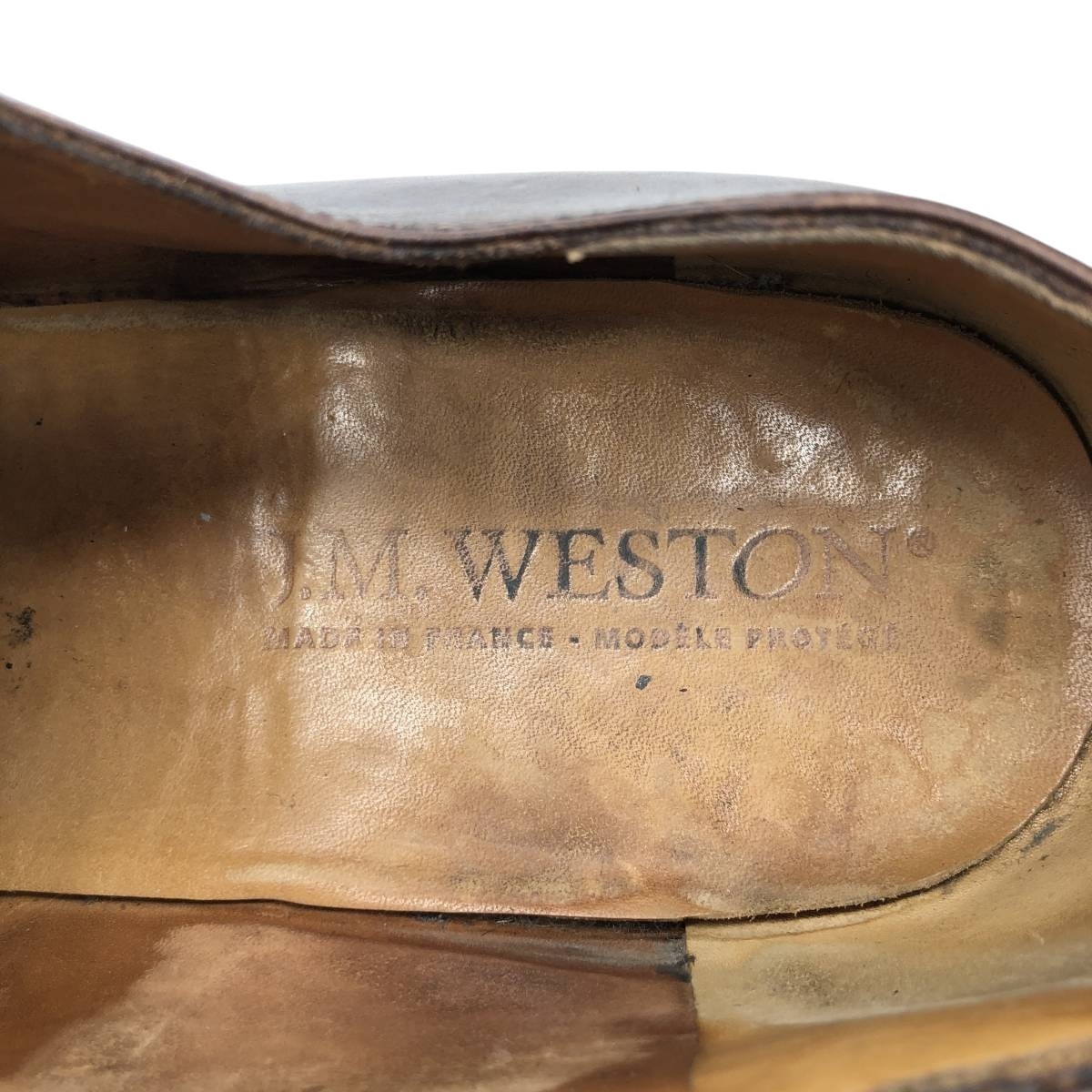 JM Weston Semi-Brogue Plain Toe Shoes, Made in France, Men’s Size 11.4″ (app…