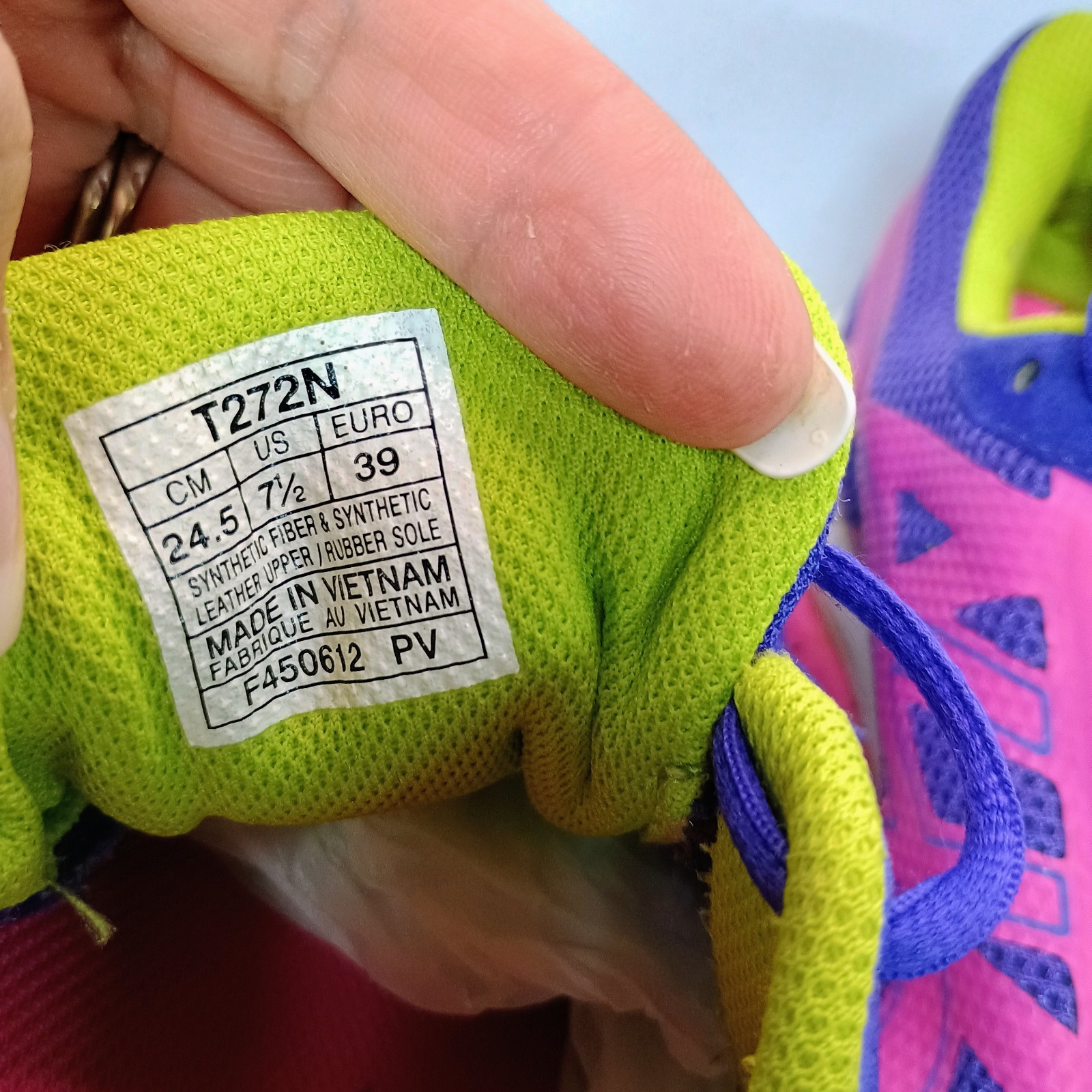 Asics Gel Neo 33 Running Shoes T272N Purple Pink Athletic Sneakers Women’s 7.5