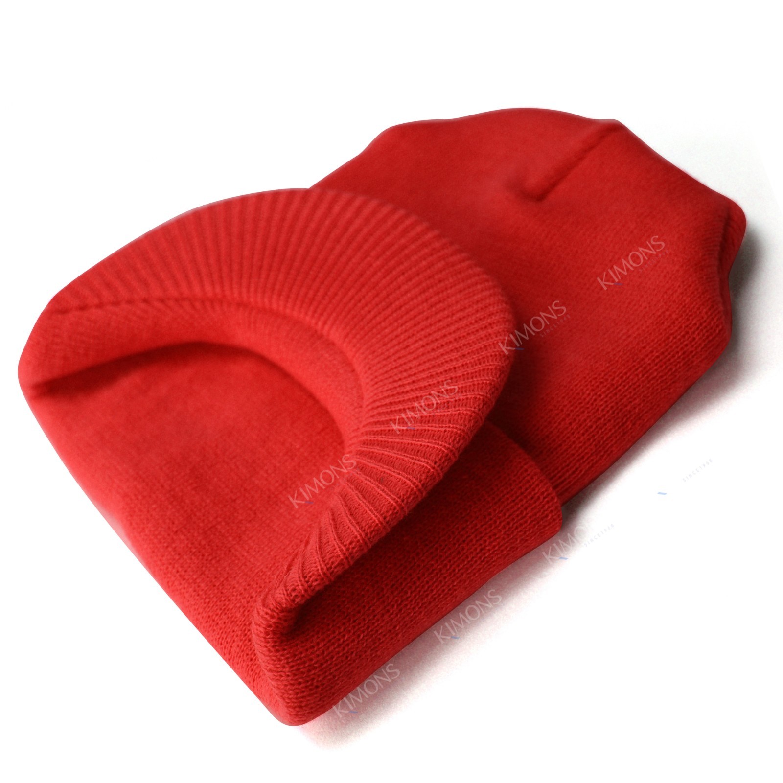 Bill Visor Cuff Beanie Knit Cap Hat Ski Thick Brim Warm Winter Unisex US MADE