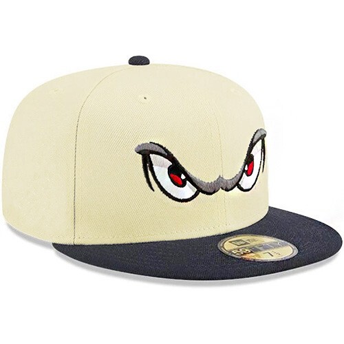 New Era Lake Elsinore Storm Fitted Hat MILB Official Off White Black 2 Tone Cap