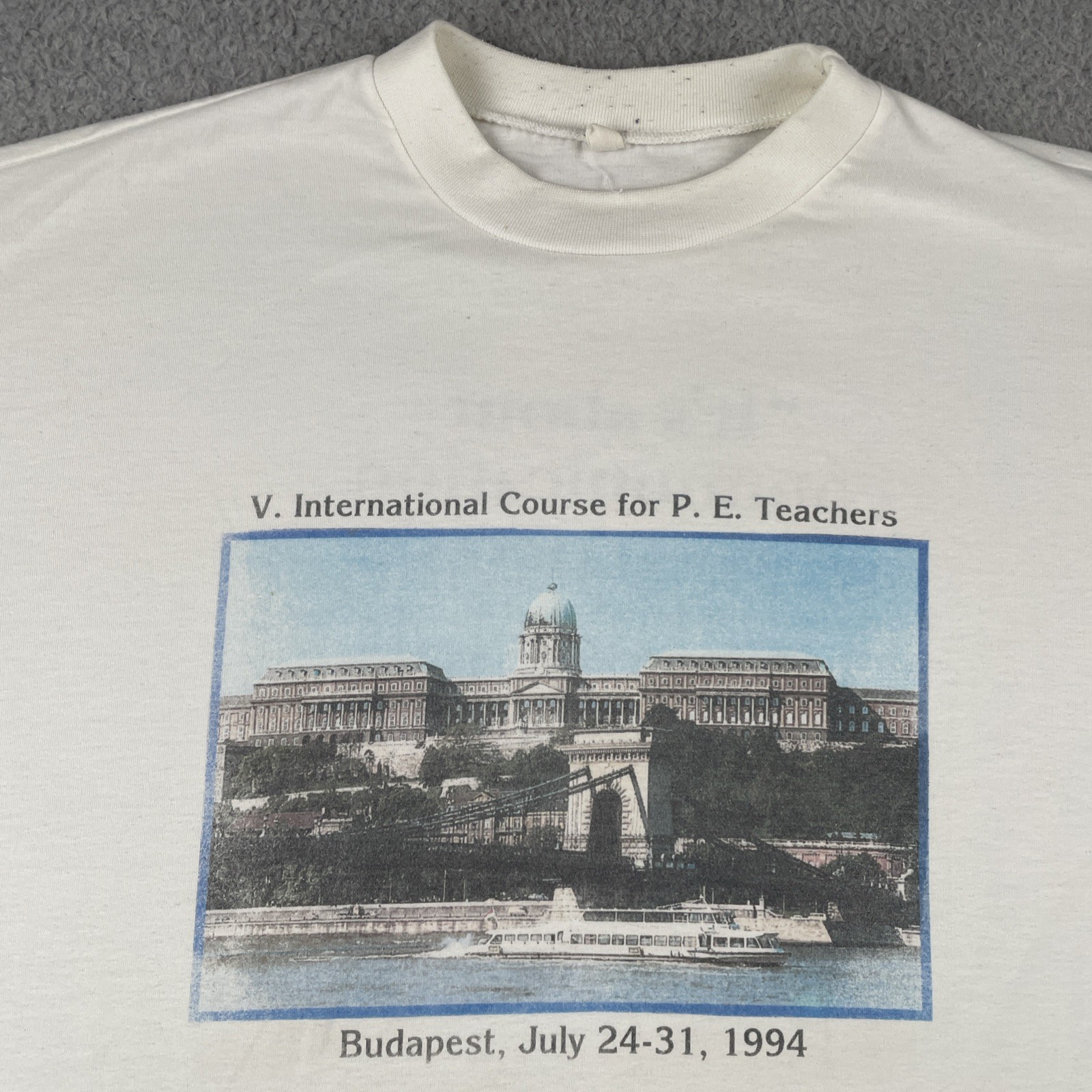 Vintage 90s International Course For P.E. Teachers Budapest Hungary 1994 Large