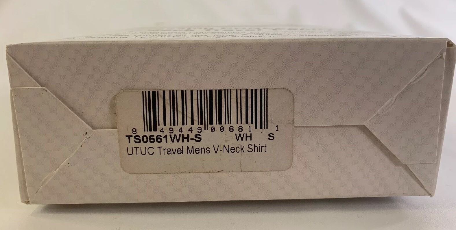 Small Compression Concealment V-Neck Travel T-shirt UnderTech Undercover White