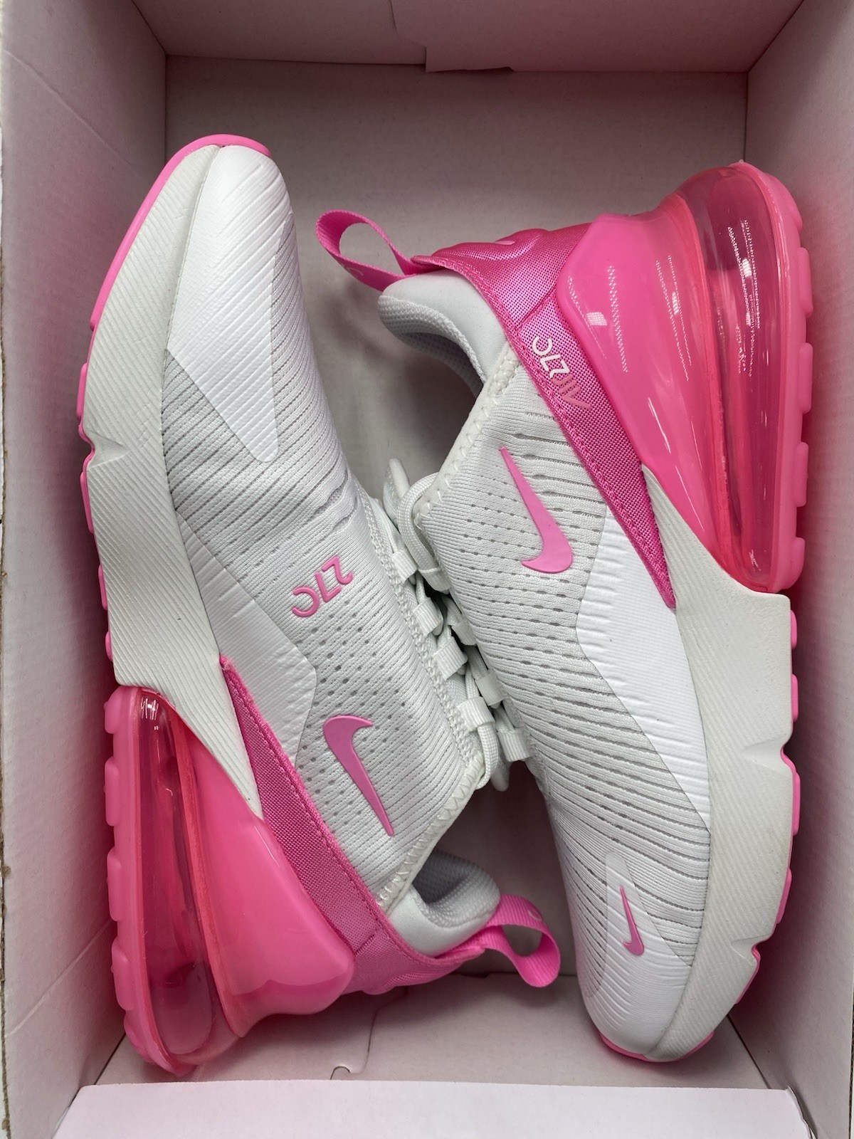 Nike W Air Max 270 Summit White Pink Spell (HJ3222 104) Women’s Size 9.5