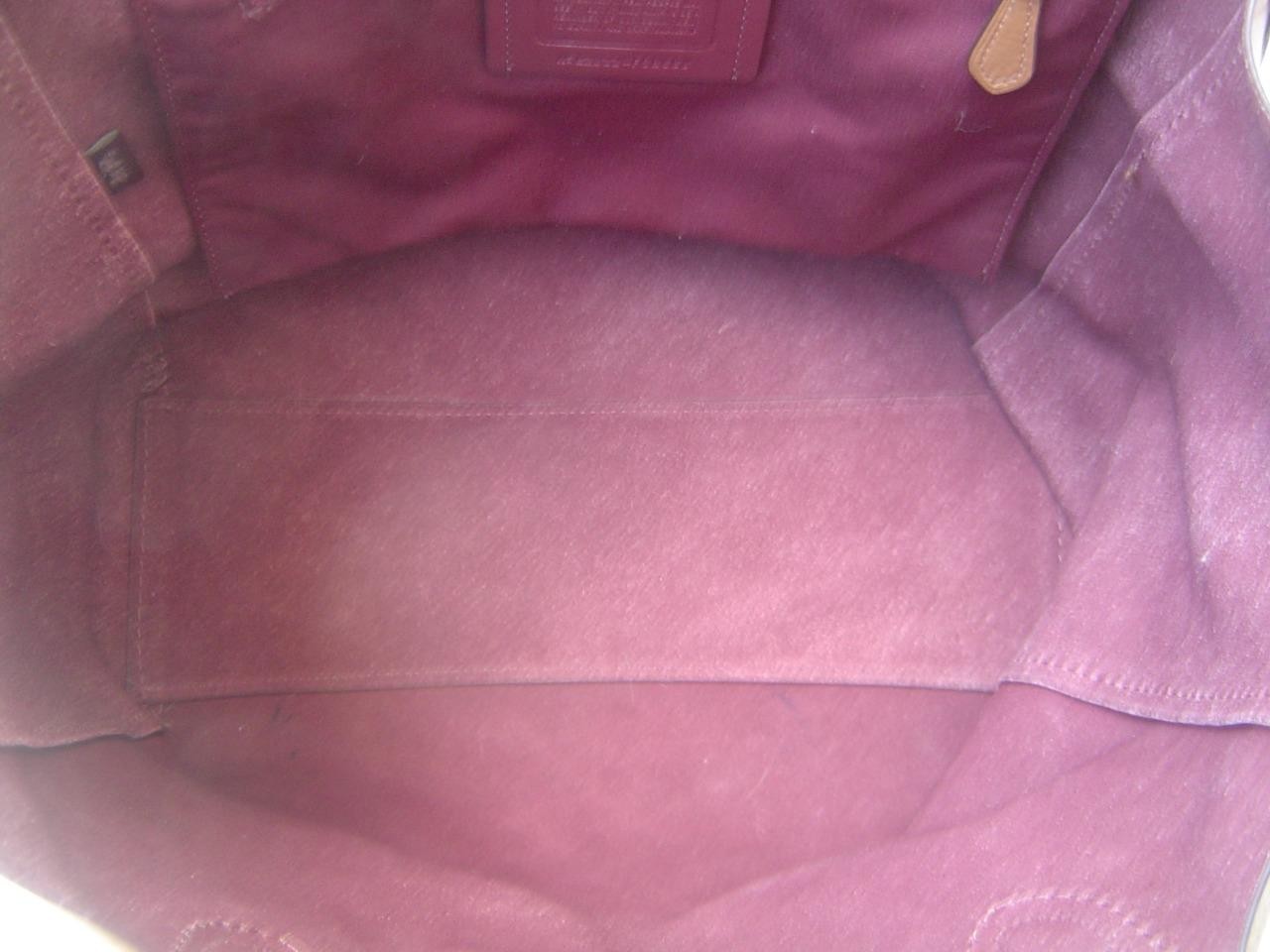 AUTHENTIC COACH SADDLE LEATHER DERBY TOTE #58660 EUC