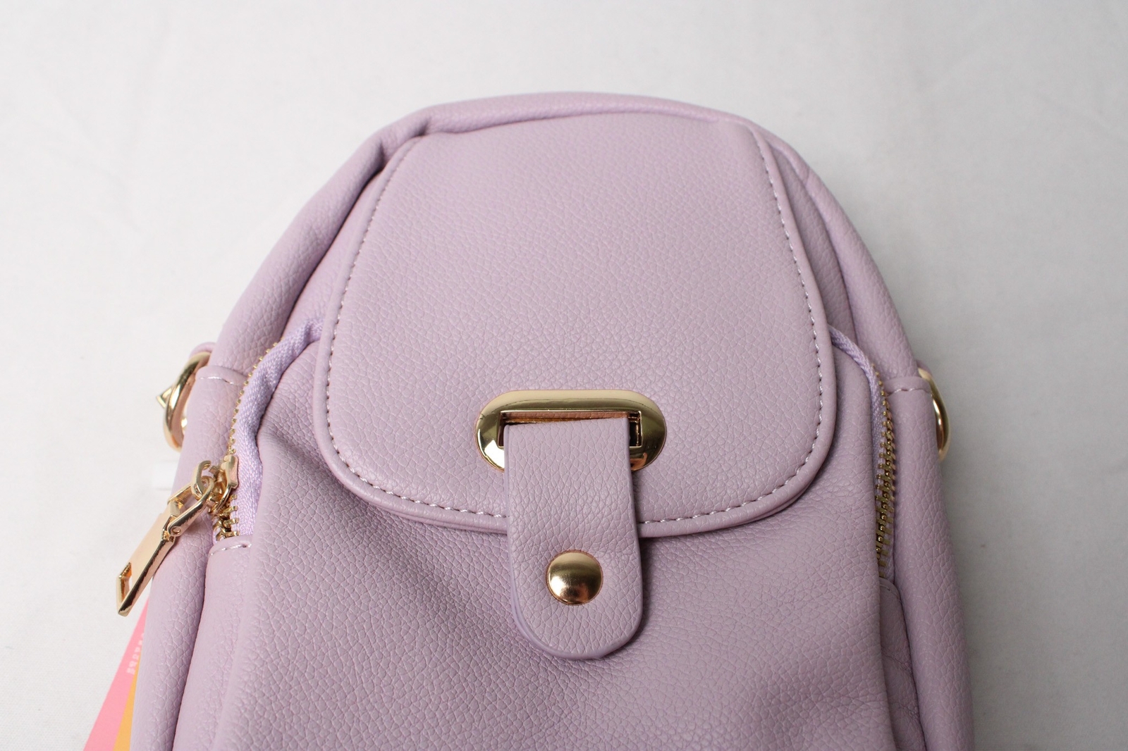UHIW Women’s Small Multi Zip Closure Crossbody Bag CA4 Purple One Size NWT