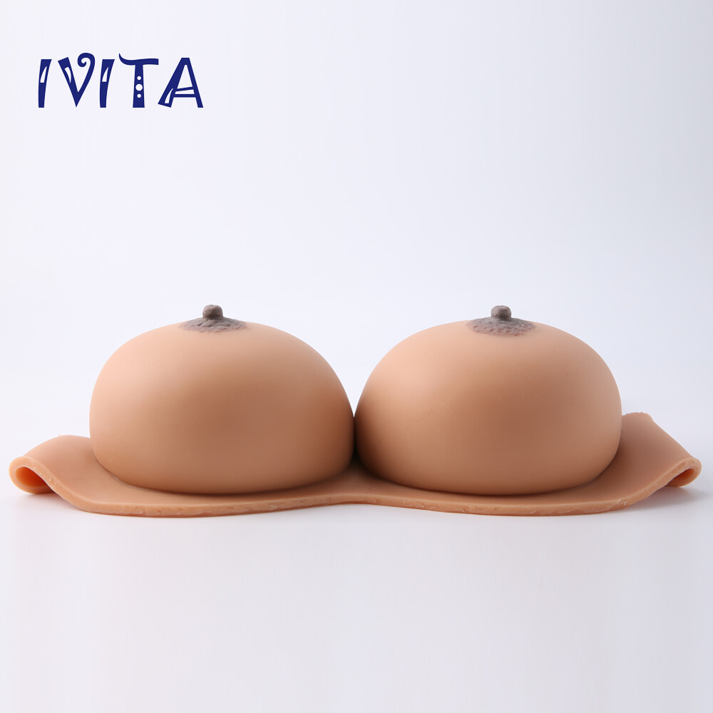 GG Cup Large Soft Silicone Breast Forms Crossdressing Drag Queen Fake Boobs