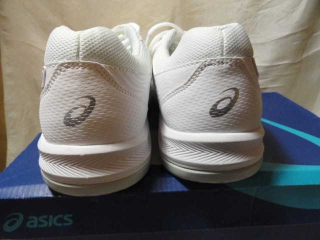 NEW WOMENS ASICS GEL DEDICATE 6 WHITE SILVER TENNIS COURT SNEAKERS SHOES SIZE 11