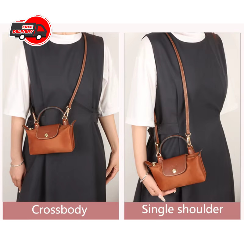 Longchamp Mini Leather Shoulder Crossbody Bag Strap Set Replacement Accessories