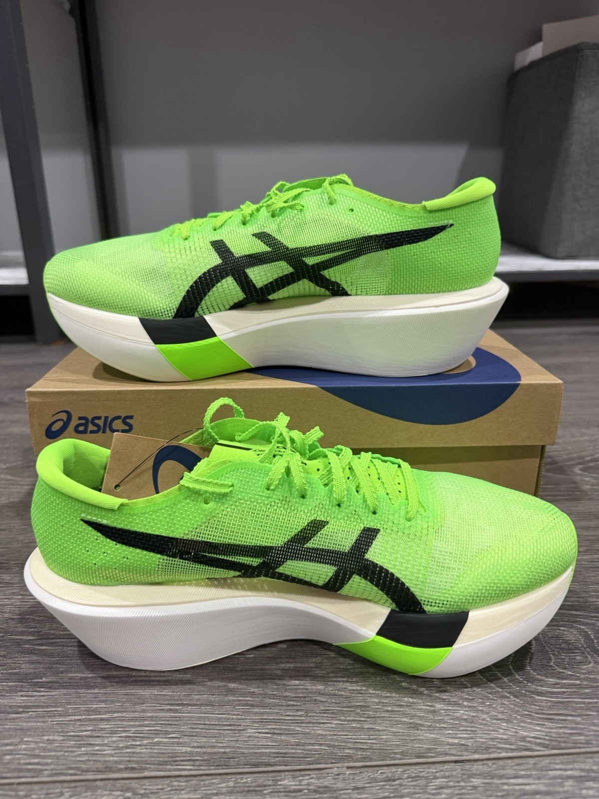 Mens Size 9.5 – ASICS Metaspeed Sky Tokyo Green Gecko New With Box