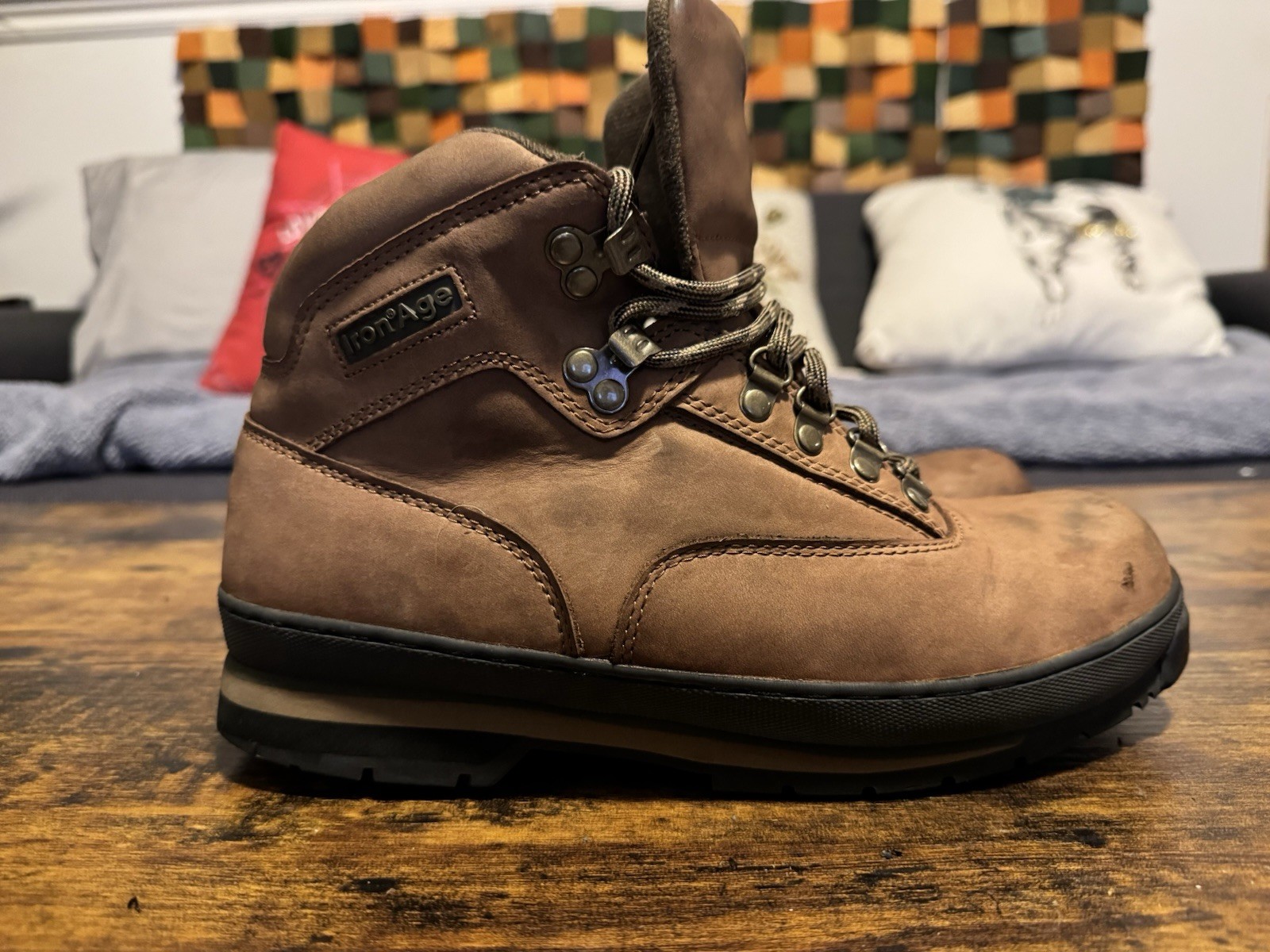Iron Age Steel Toe Men’s Work Boots Size 9 U.S.