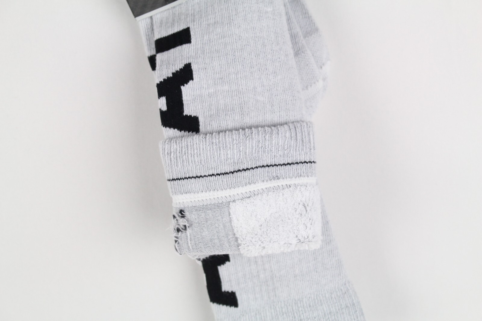 Ariat Tek Unisex Midweight Western Boot Socks Gray Black Script AR2345 050