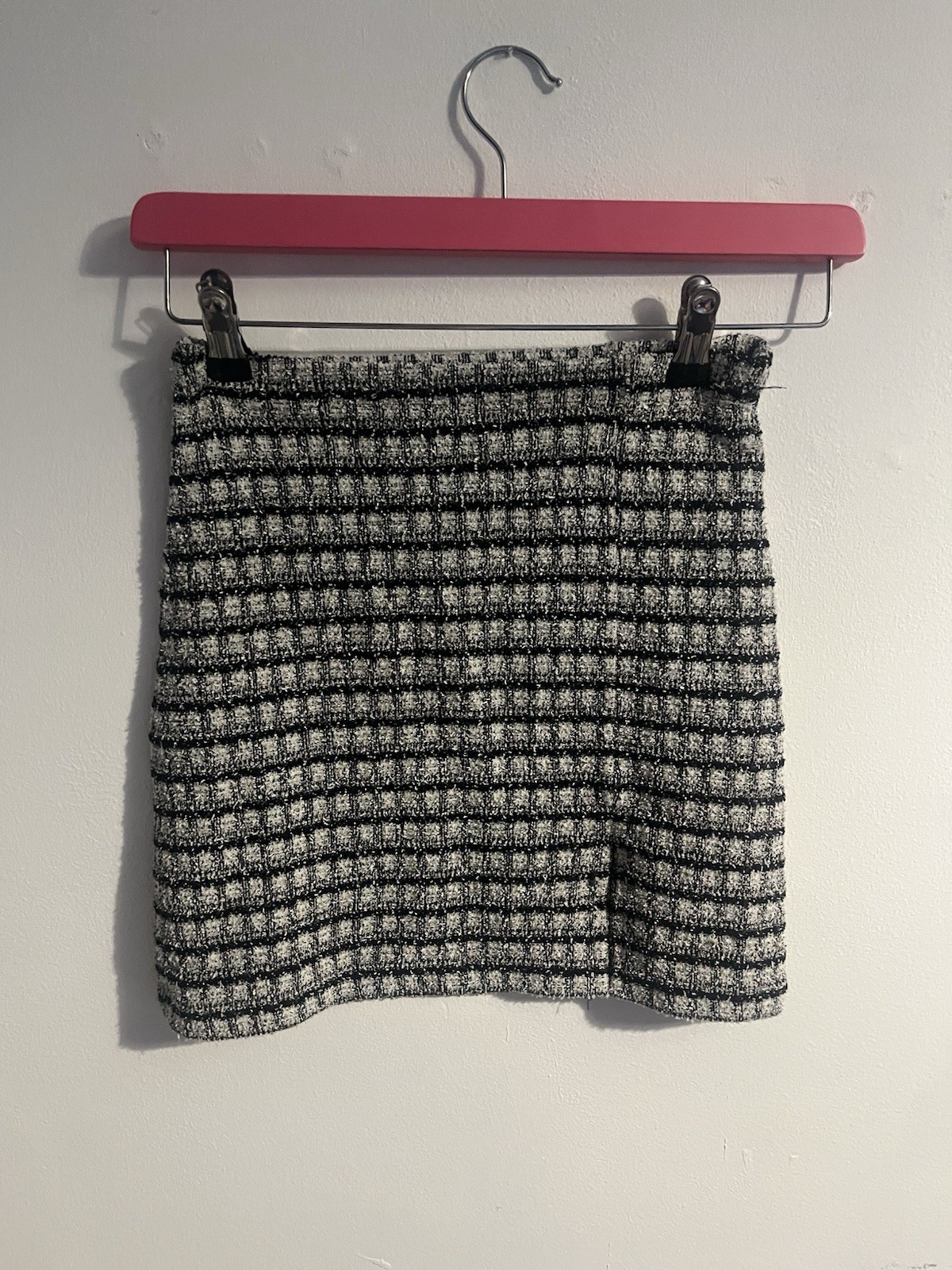 Women’s Black/grey/white Mini Skirt, Topshop, Size 4