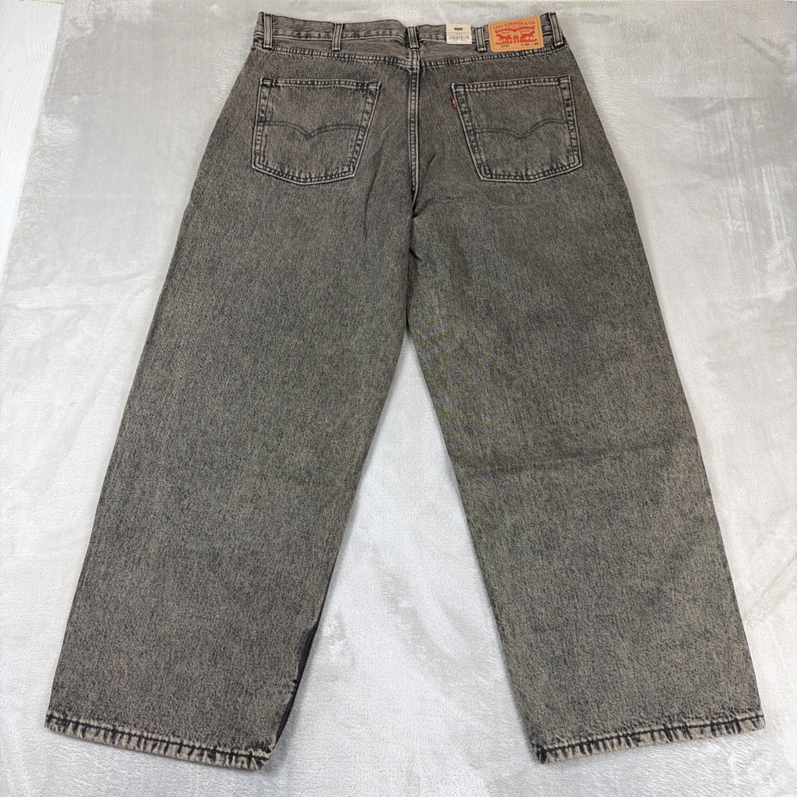 Levi’s 578 Baggy Denim Jeans Men’s Size 38×30 Gray Cotton Y2K