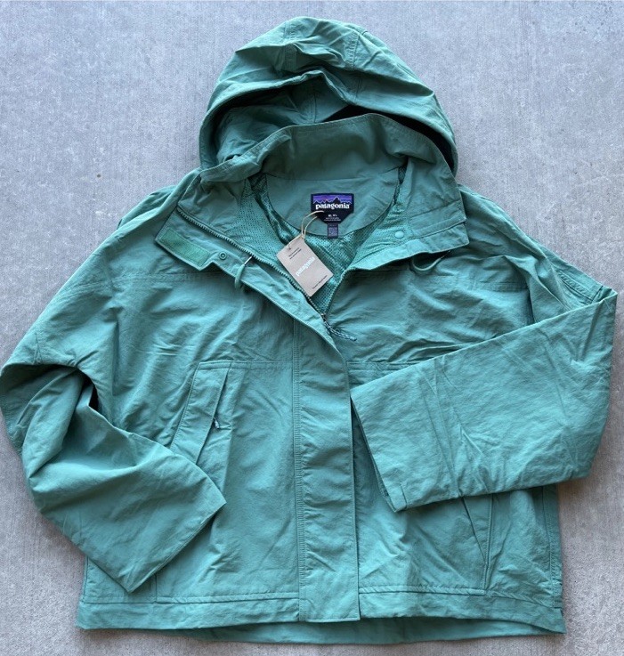 New PATAGONIA Women’s XL Skysail Hooded Jacket Heartleaf Green 26540 $199