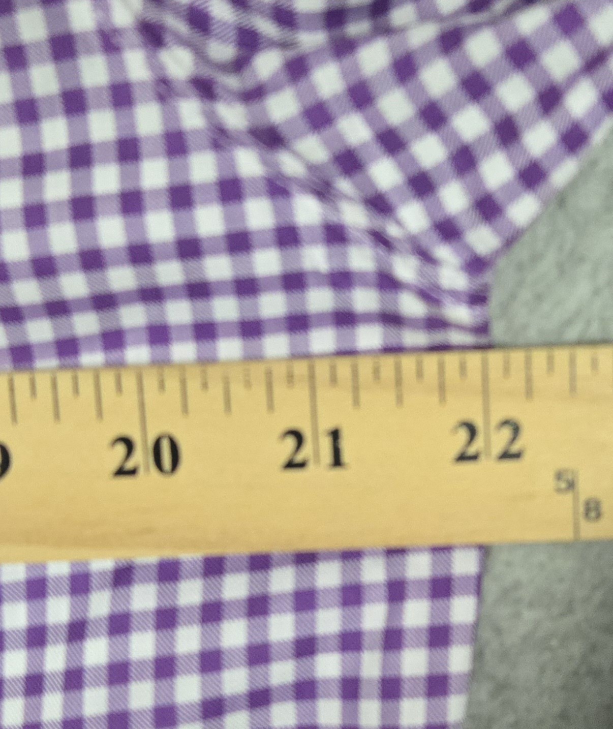 Frank & Eileen “Paul” Shirt Long Sleeve Cotton Casual Purple Gingham Mens Medium