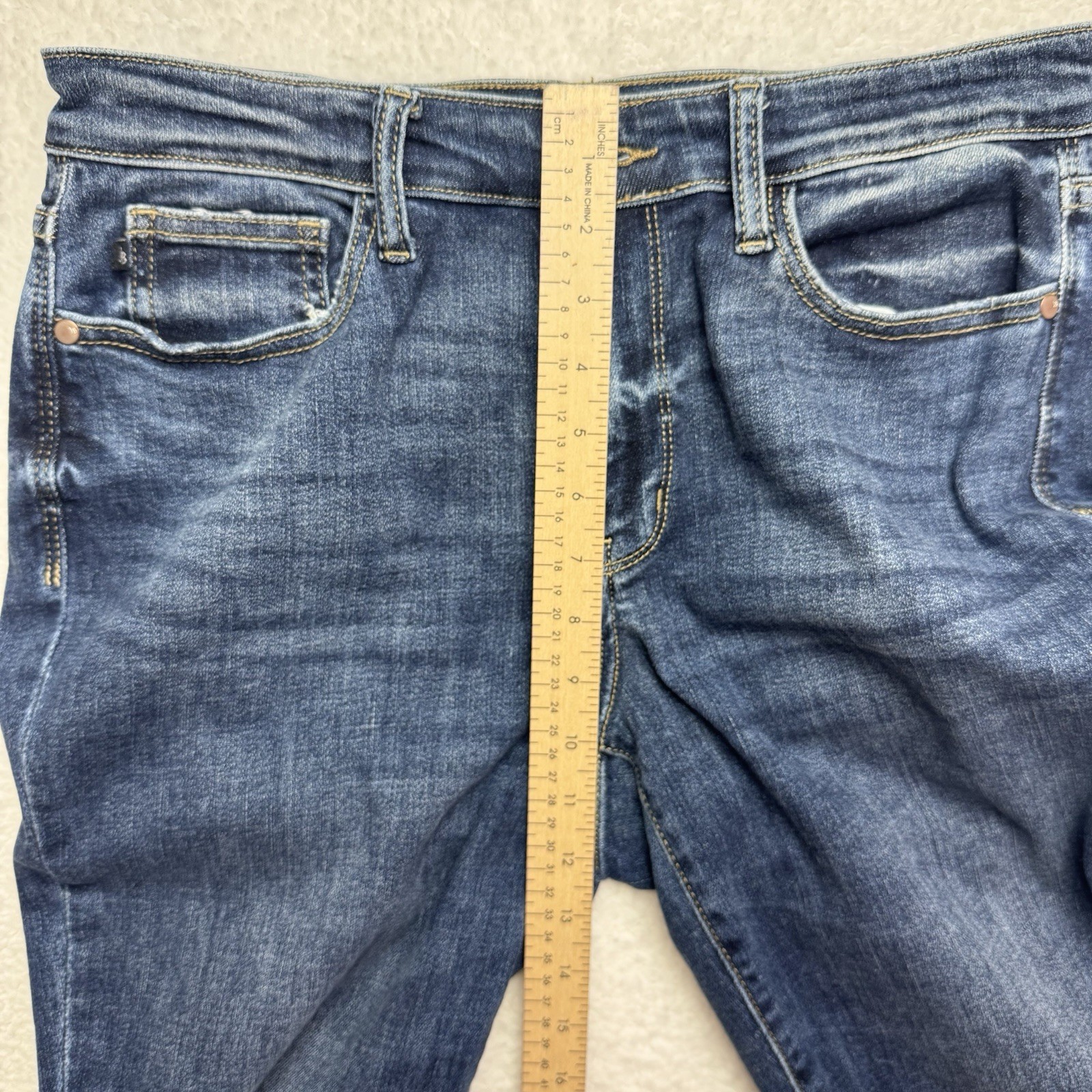 JUDY BLUE Jean Womens Size 9/29 Boyfriend Fit Mid Rise Medium Wash Stretch Denim