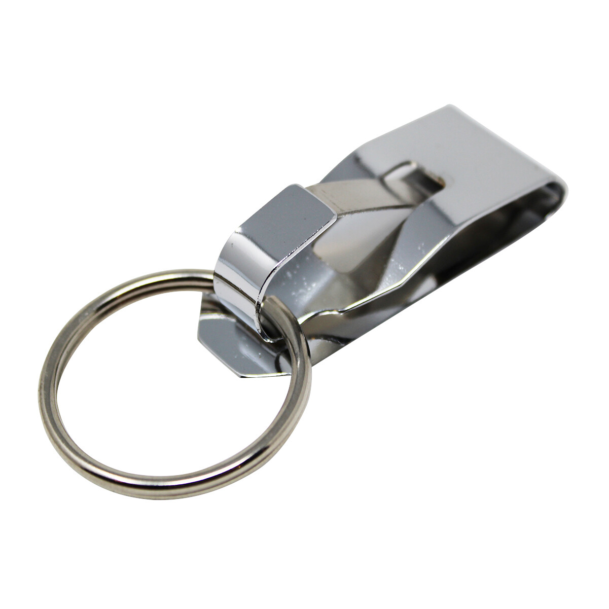 2 Pcs Secure Belt Clip Key Holder w Metal Hook & Heavy Duty 1 1/4″ Keychain Ring