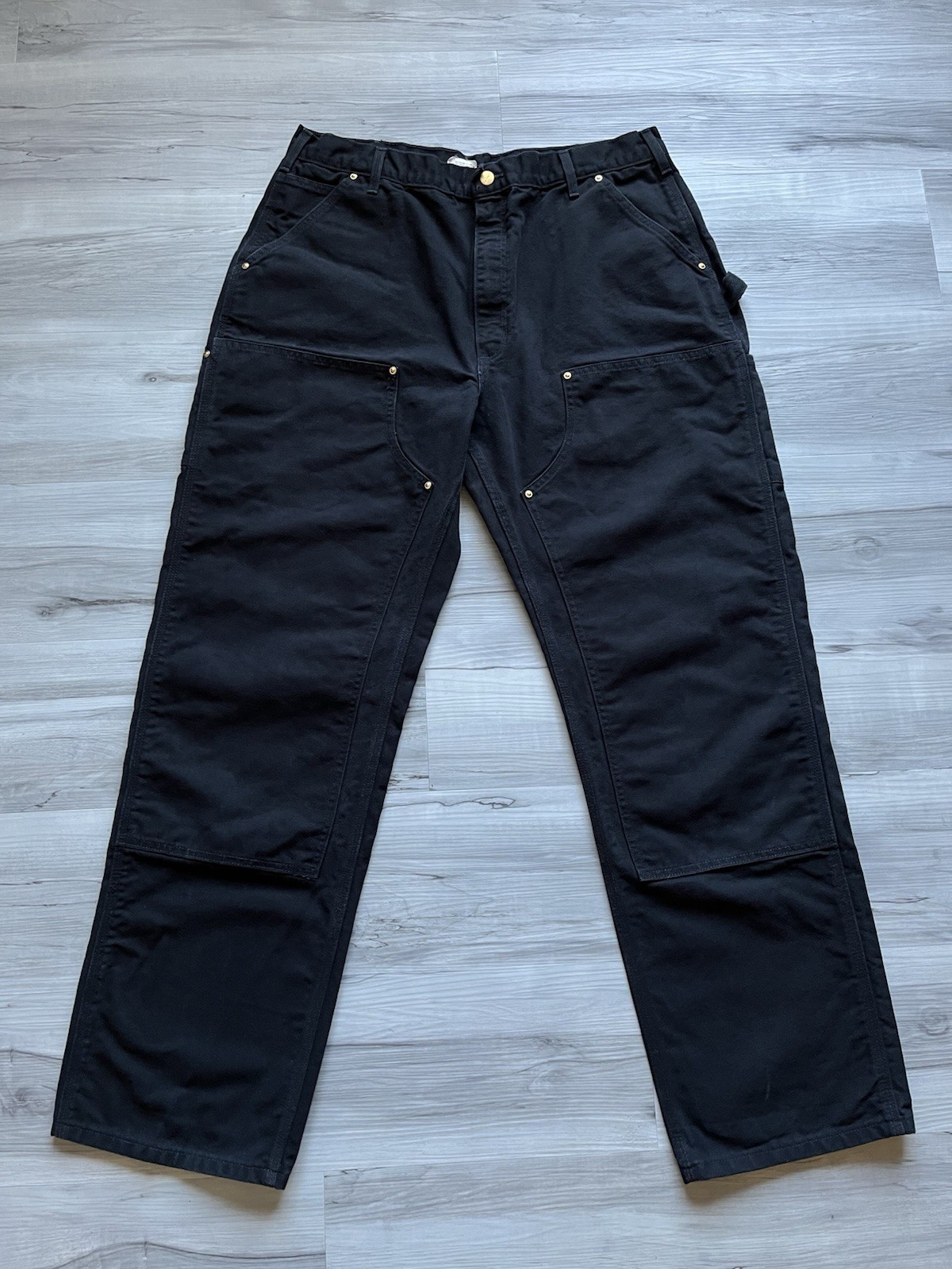 Vintage 2004 Carhartt B01 BLK Double Knee Carpenter Pants – 35×32 MADE IN USA