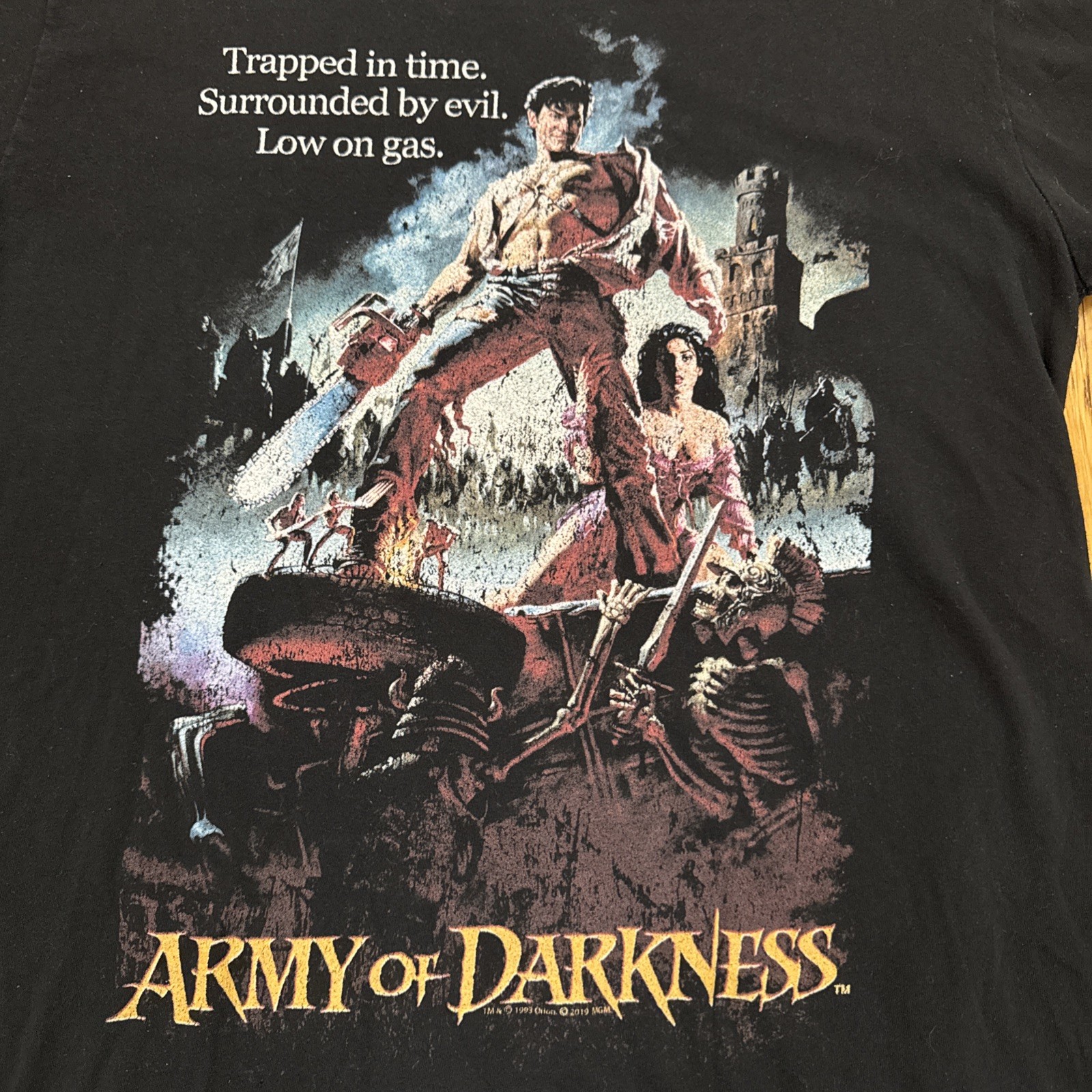 Army of Darkness Movie Promo T-Shirt Medium Evil Dead Horror Original 1993/2019