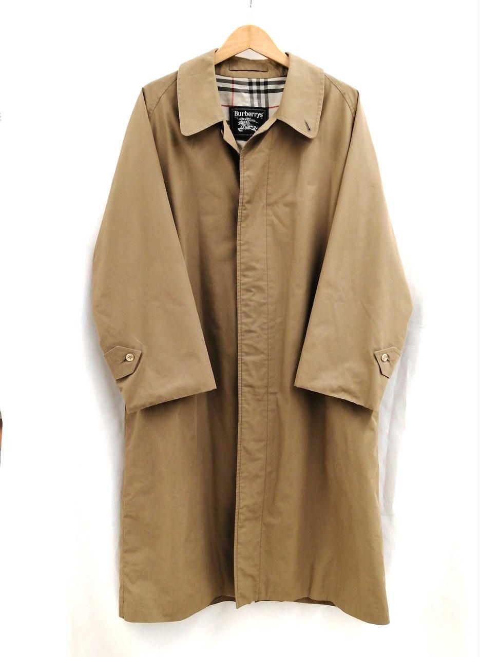 BURBERRYS One Sleeve 80s Long Coat Made in Spain Nova Check Used