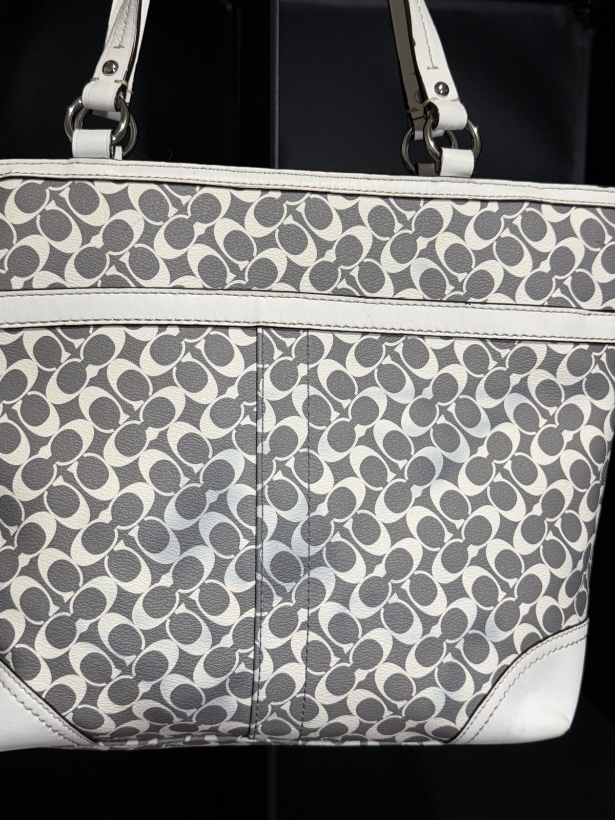 Coach Y2K | 2010 Chelsea Heritage Signature Tote Bag With Pink Strip