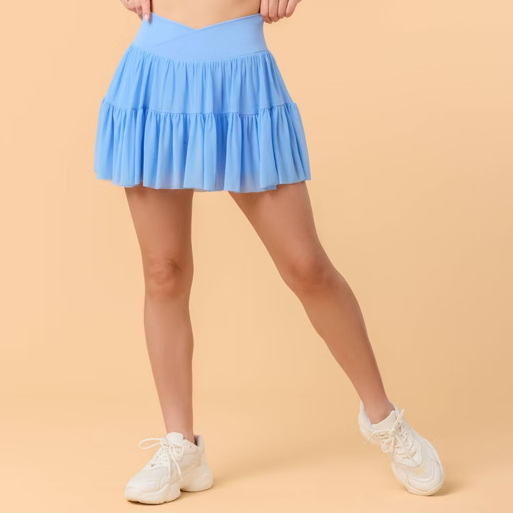 Blogilates Women Mommy & Me Ballerina Skort – Medium Blue XS